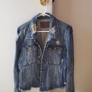 Distressed Jean jacket